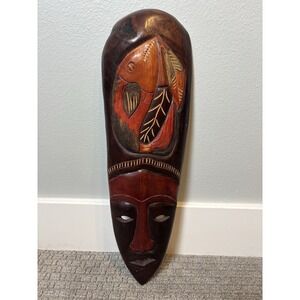West African Tribal Carved Wooden Mask *Purchased In Africa* Vintage Authentic